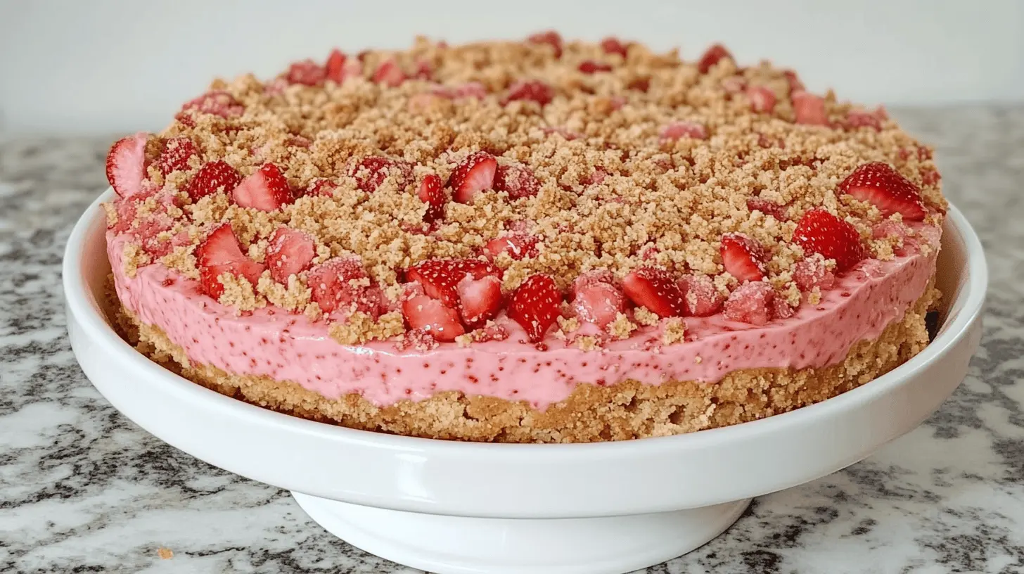 Strawberry Crunch Cheesecake