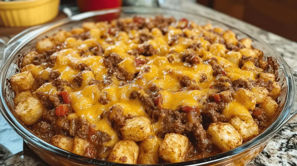 Taco Tater Tot Casserole