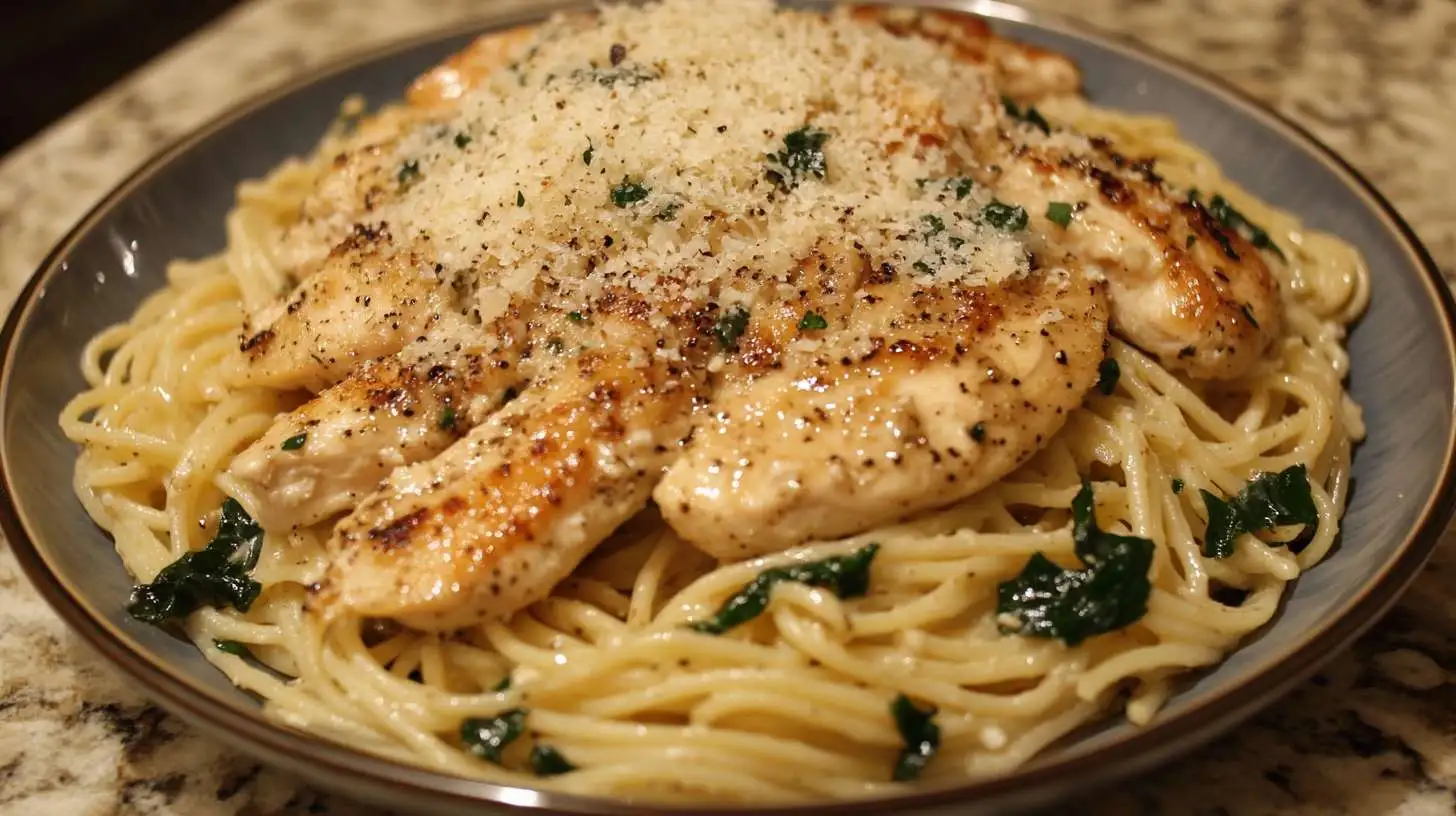 Garlic Parmesan Chicken Pasta