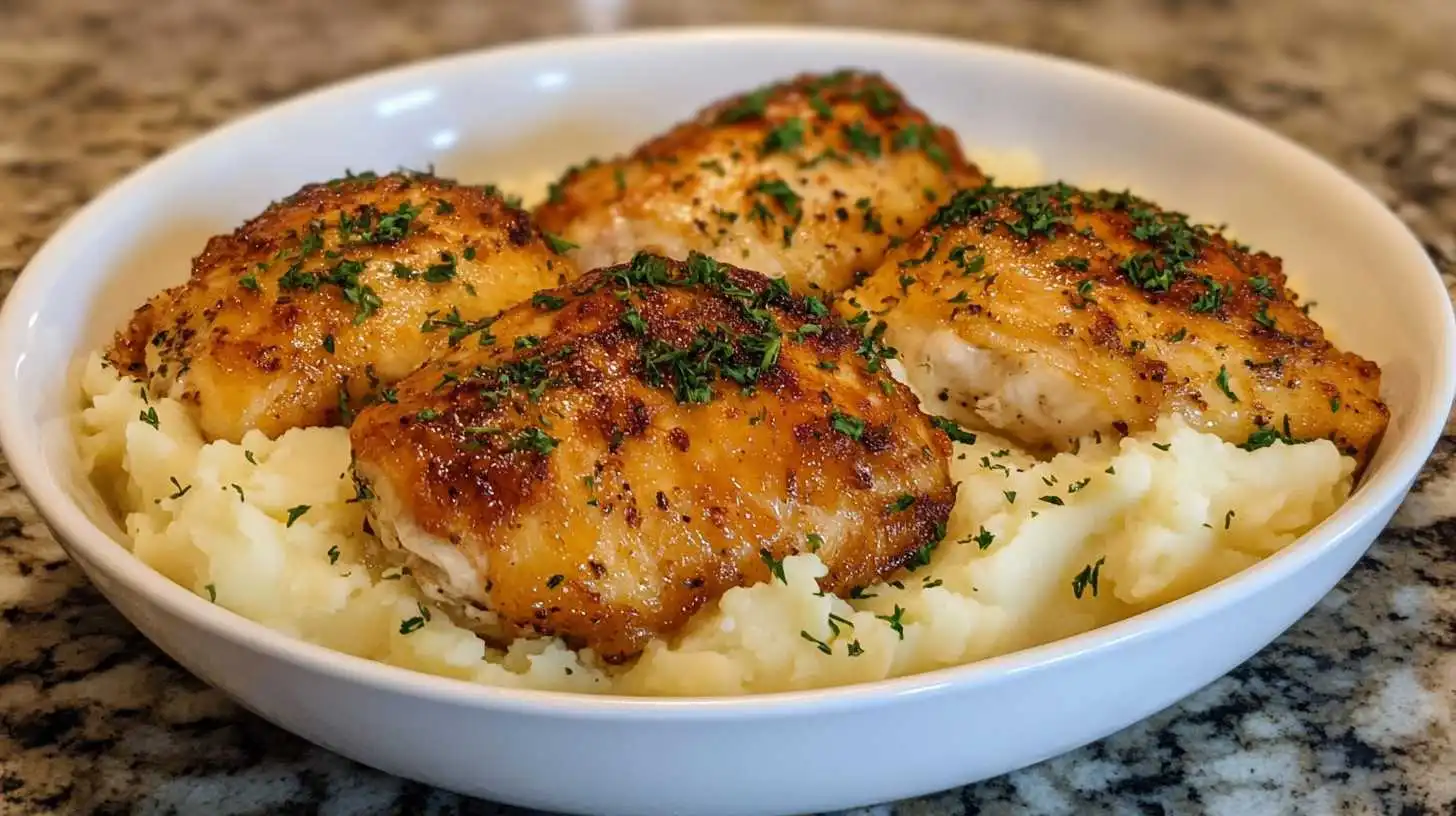 chicken and mashed potatoes