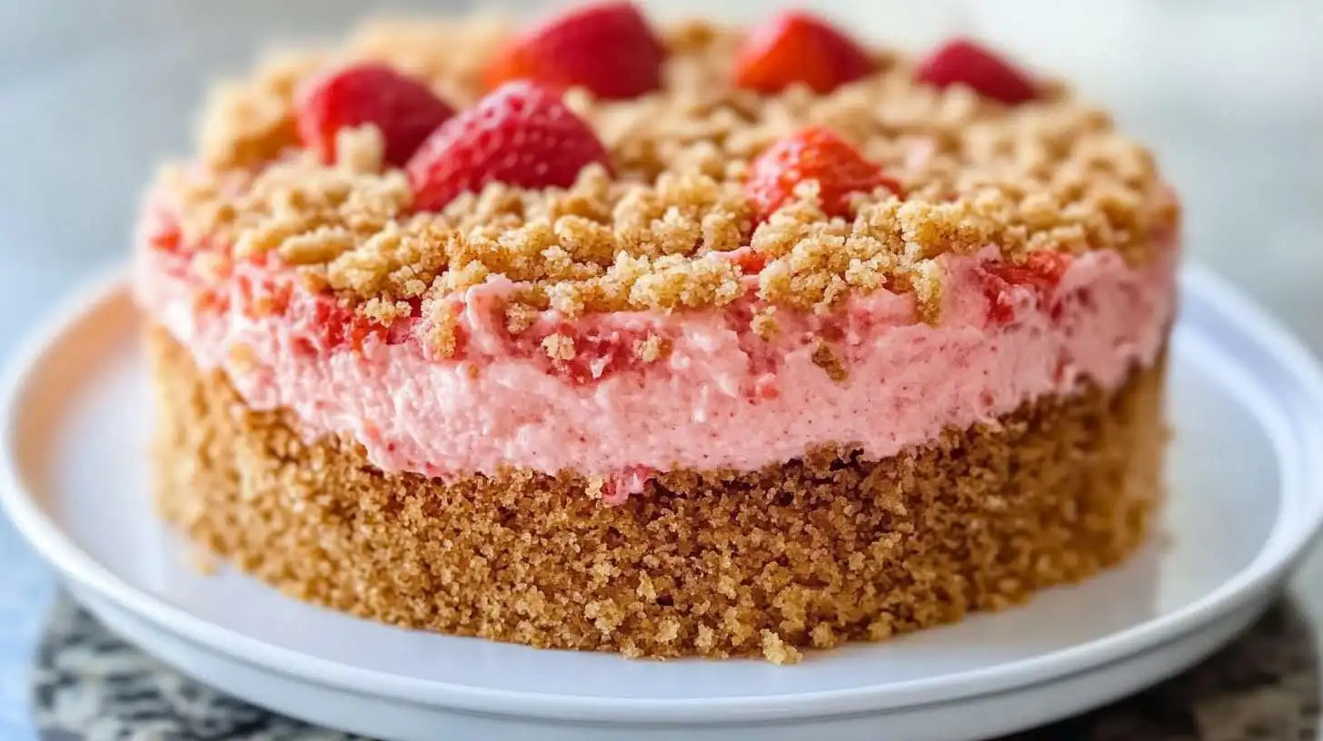 Strawberry Crunch Cake