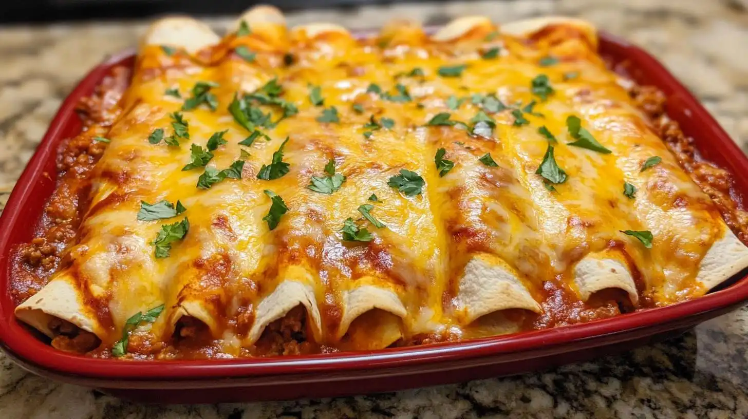 Ground Beef Enchiladas