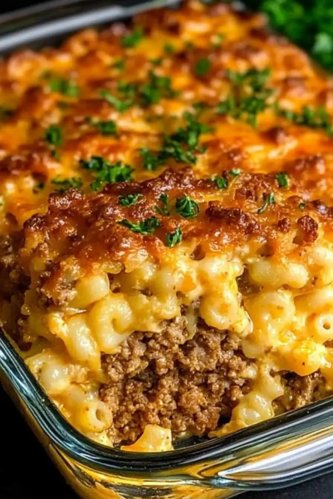 Mac and cheese meatloaf casserole
